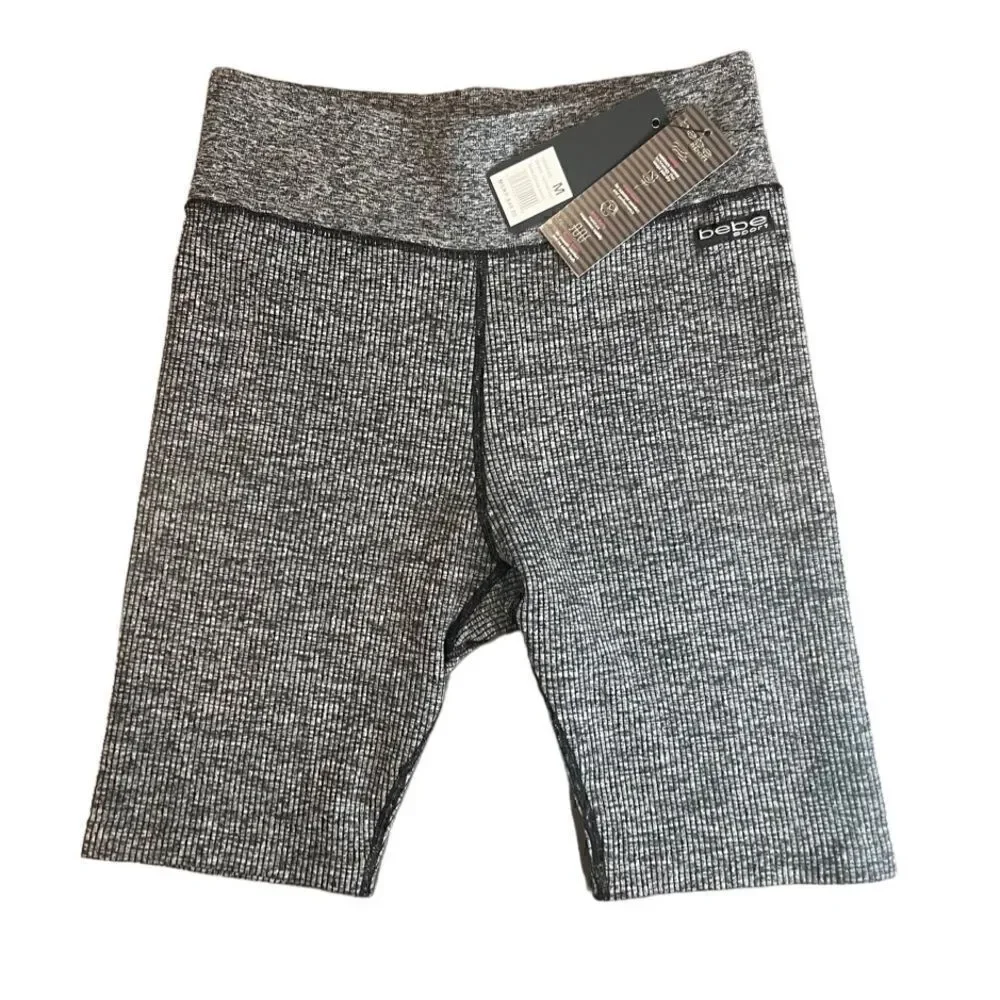BeBe sport seamless athletic shorts bundle grey coral size medium